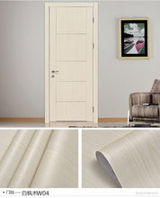 Load image into Gallery viewer, Wood Grain Door Sticker Waterproof Adhesive Wallpaper Wooden Door Renovation