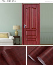 Load image into Gallery viewer, Wood Grain Door Sticker Waterproof Adhesive Wallpaper Wooden Door Renovation